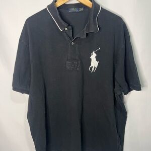 Ralph Lauren Black Polo Shirt for Men